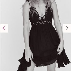 Free People Adella dress in black